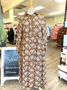 Geo Autumn Dress
