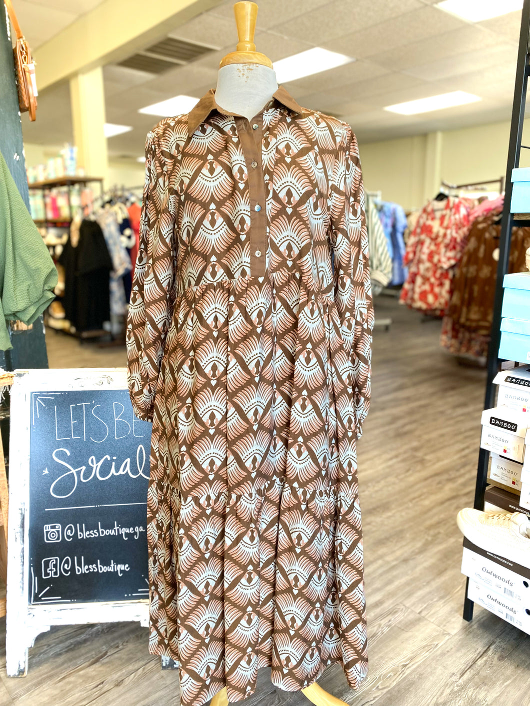 Geo Autumn Dress