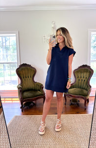 Navy Date Dress