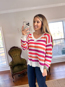 Berry Stripes Top