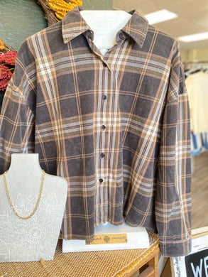 Mountain Bound Flannel Top