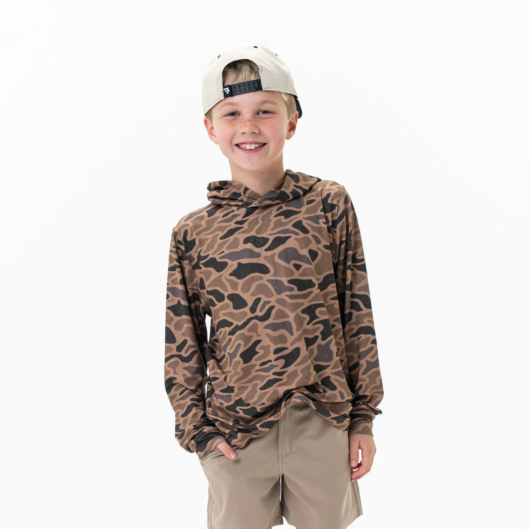 Youth Burlebo Gauge Camo Performance Hoodie