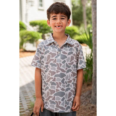 Youth Burlebo Classic Deer Camo Polo