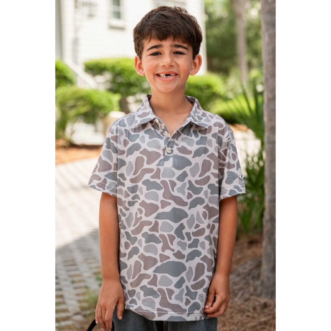 Youth Burlebo Classic Deer Camo Polo