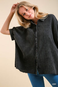 Casual Mineral Wash Top