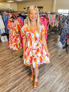 Hallie Print Dress