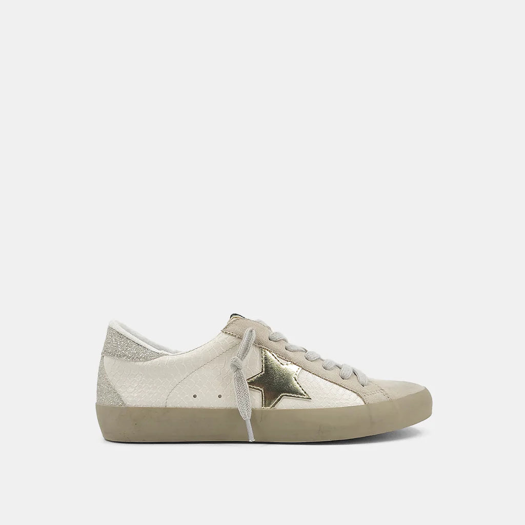 Paula Bone Snake Sneaker- Shoes